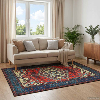 Rug ORIZ Polyester Red