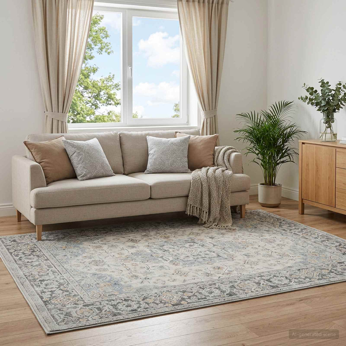 Rug ORIZ Polyester Cream