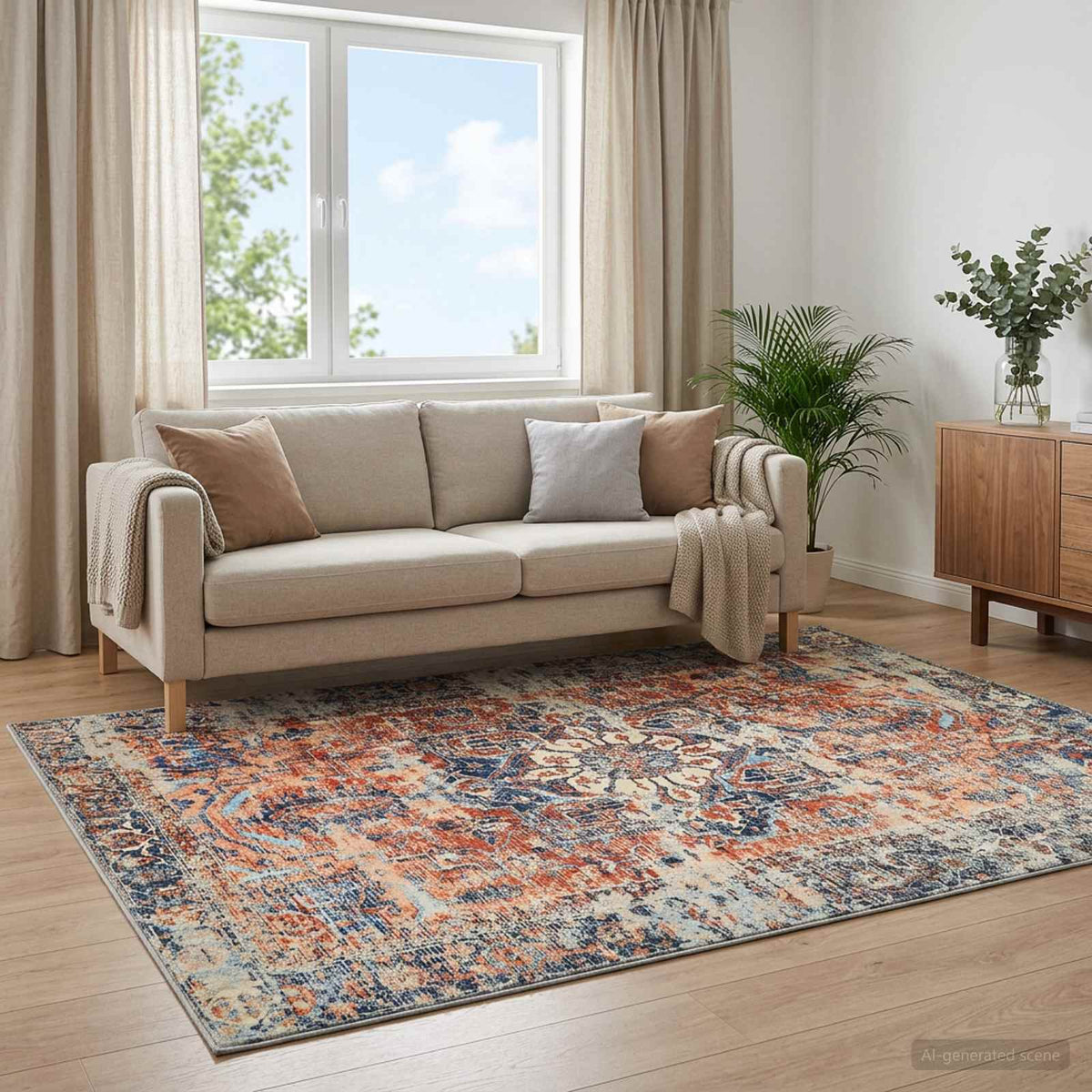 Rug ORIZ Polyester Orange