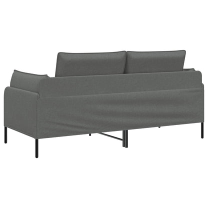 Sofa 188 x 81 x 89 cm Fabric 2-Seater Dark grey