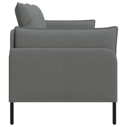 Sofa 188 x 81 x 89 cm Fabric 2-Seater Dark grey