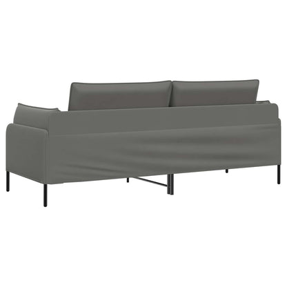 3-Seater Sofa 222 x 81 x 89 cm Velvet 180 cm Dark grey