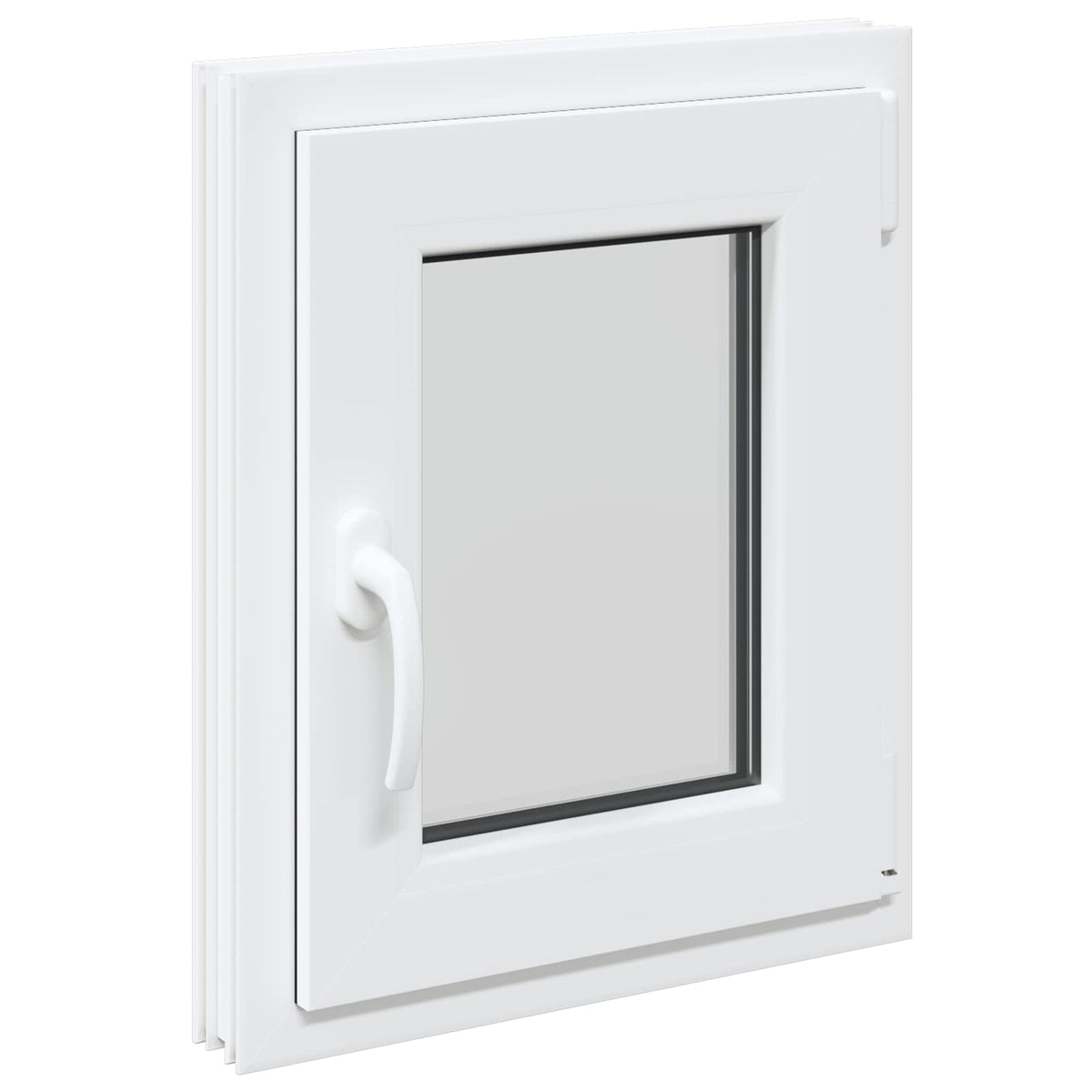 Basement Window Internal Colour RISOR 45x 50 cm Tilting and Turn Right White Two-layer 45 cm