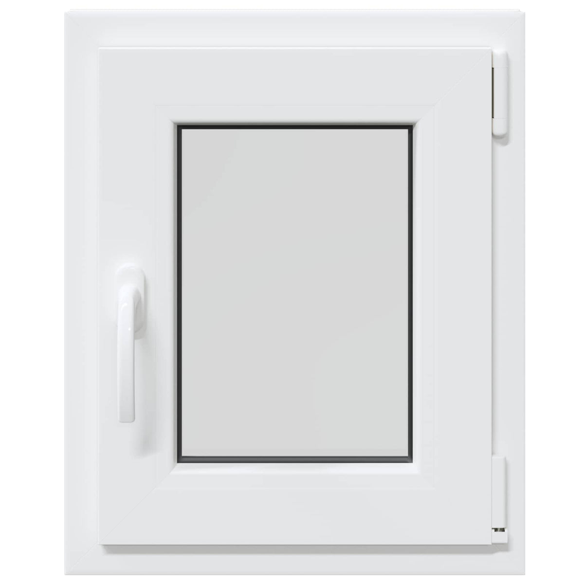 Basement Window Internal Colour RISOR 45x 50 cm Tilting and Turn Right White Two-layer 45 cm