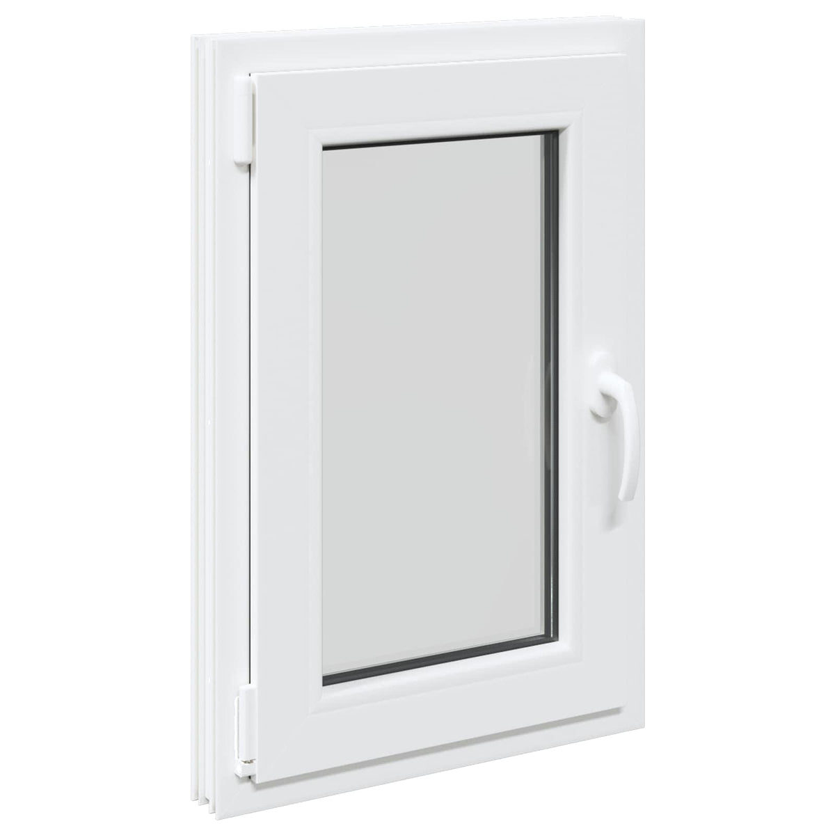 Basement Window Internal Colour RISOR 40 x 70 cm Tilting and Turn Left White Three-layer 60 cm