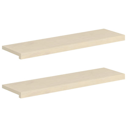 Window Sills 2 pcs Solid Oak Wood Depth 30 cm White 90 cm