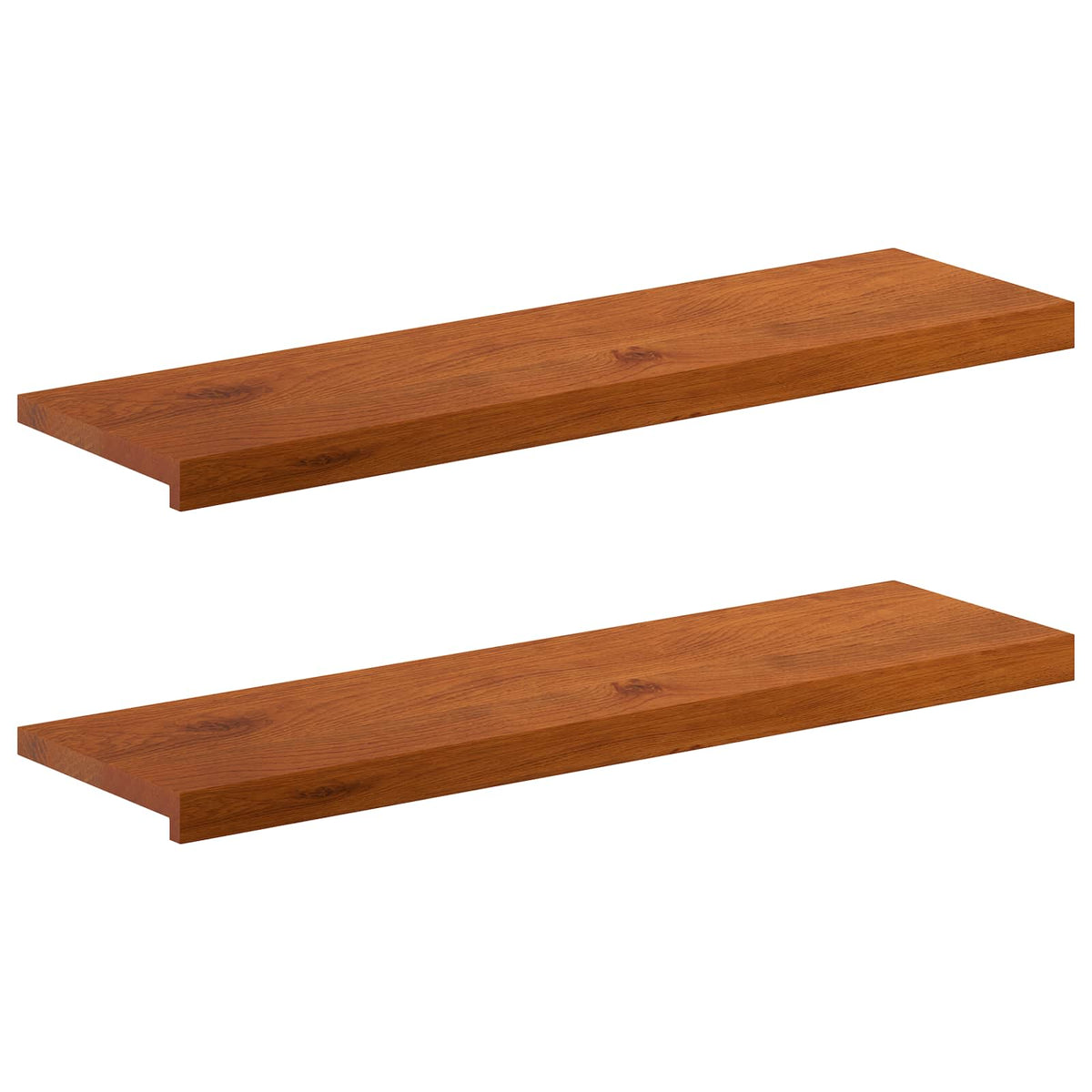 Window Sills 2 pcs Solid Oak Wood Depth 30 cm Brown 90 cm