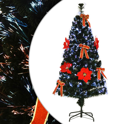 vidaXL Fiber Optic Christmas Tree 150 cm 24 LEDs Multicolour PVC 2