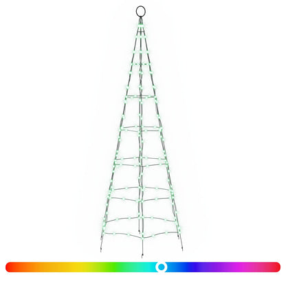 LED Christmas Tree EKENAS 168 LEDs Steel 180 cm