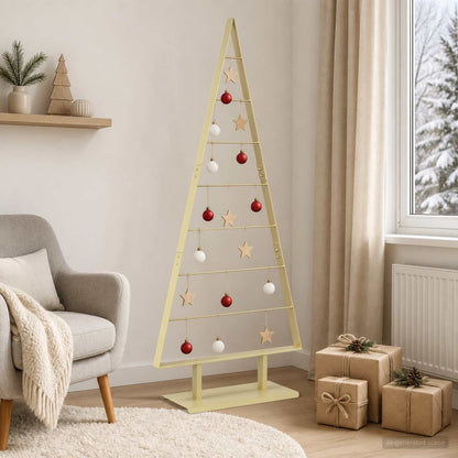 Metal Christmas Tree with Triangle Stand KUOPIO Steel Gold 150 cm