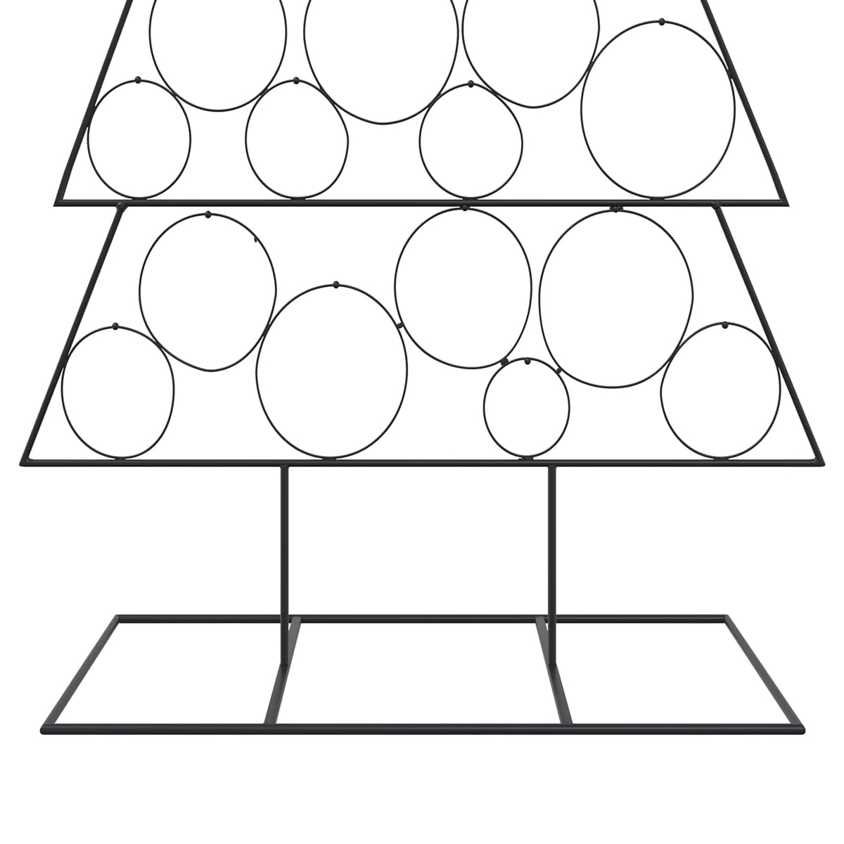 Metal Christmas Tree KUOPIO Steel Black 210 cm