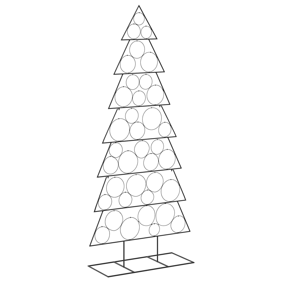 Metal Christmas Tree KUOPIO Steel Black 210 cm