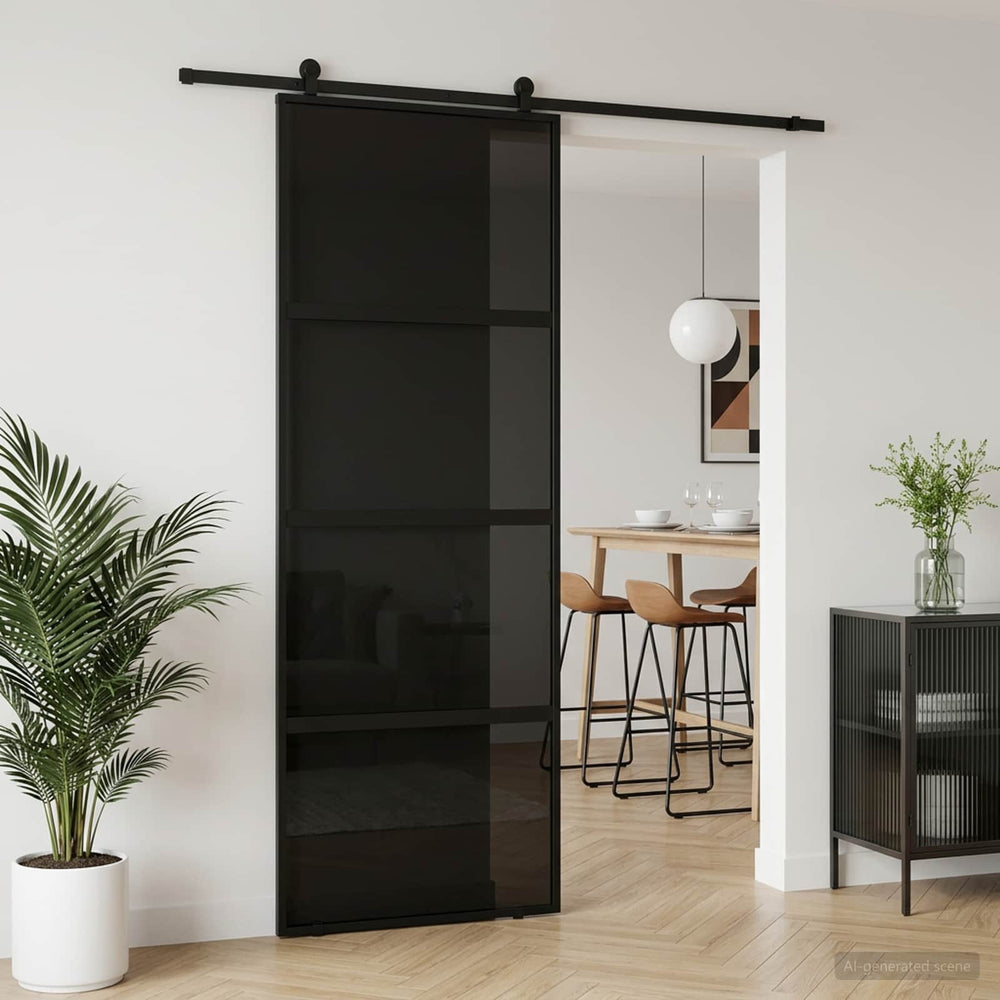 vidaXL Sliding Door ESG Glass and Aluminium 76 x 205 cm