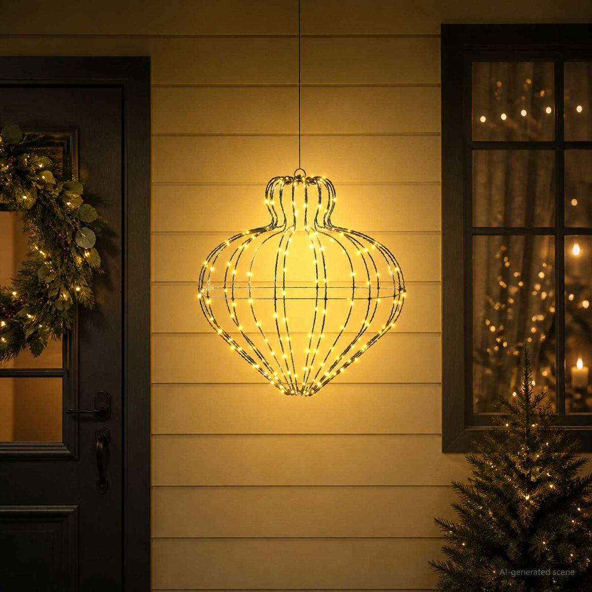 Christmas Finial Light 192 LEDs Dia. 40 x 40 cm 1 Warm white