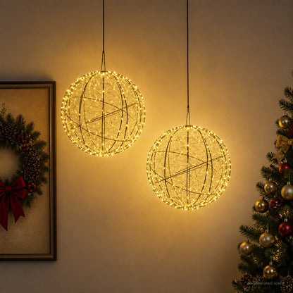 Christmas Finial Light 600 LEDs 2 pcs Ø 40 x 42 cm Warm white