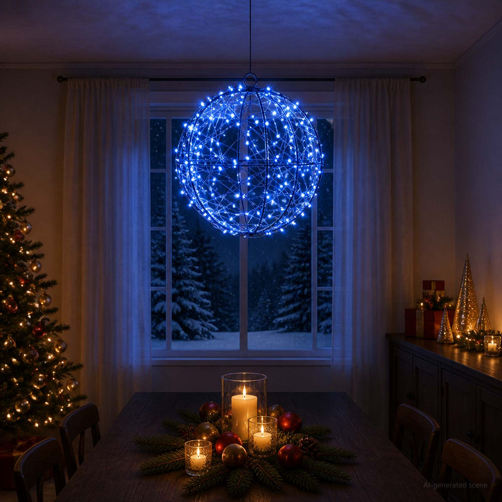 vidaXL Christmas Finial Light 200 LEDs Diameter 20 x 22 cm