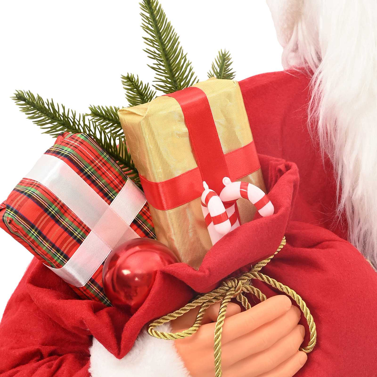 Santa Claus Figure Red Polyester 110 cm