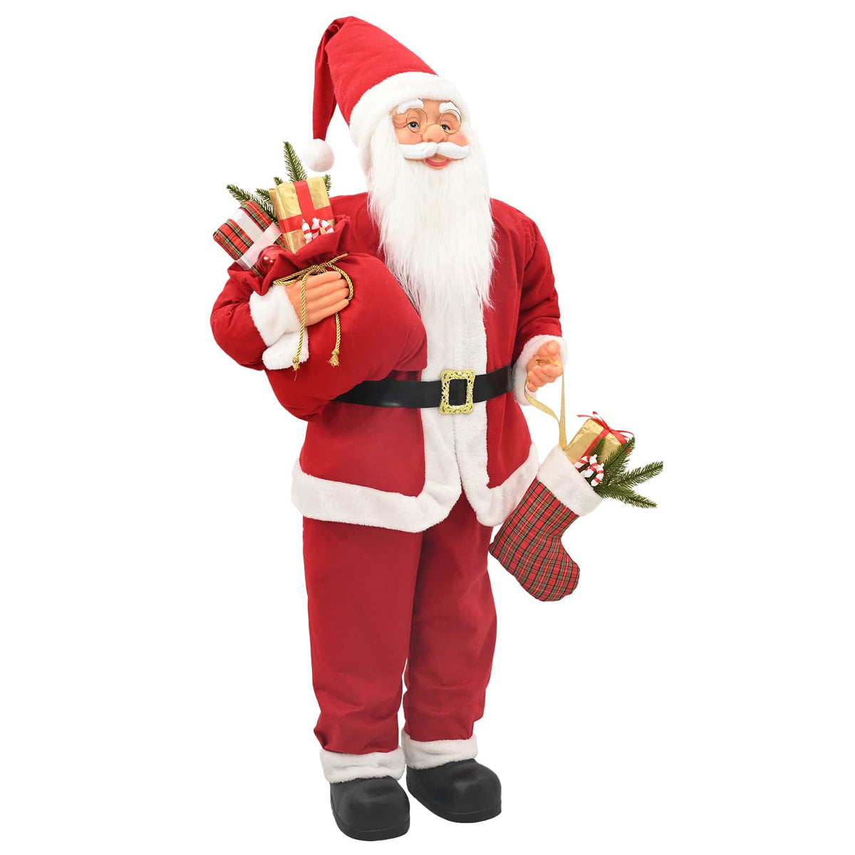 Santa Claus Figure Red Polyester 110 cm
