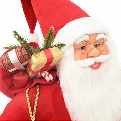 Santa Claus Figure Red Polyester 110 cm