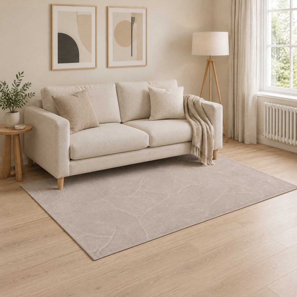 vidaXL Rug IZA Beige 100% Polyester Low Pile