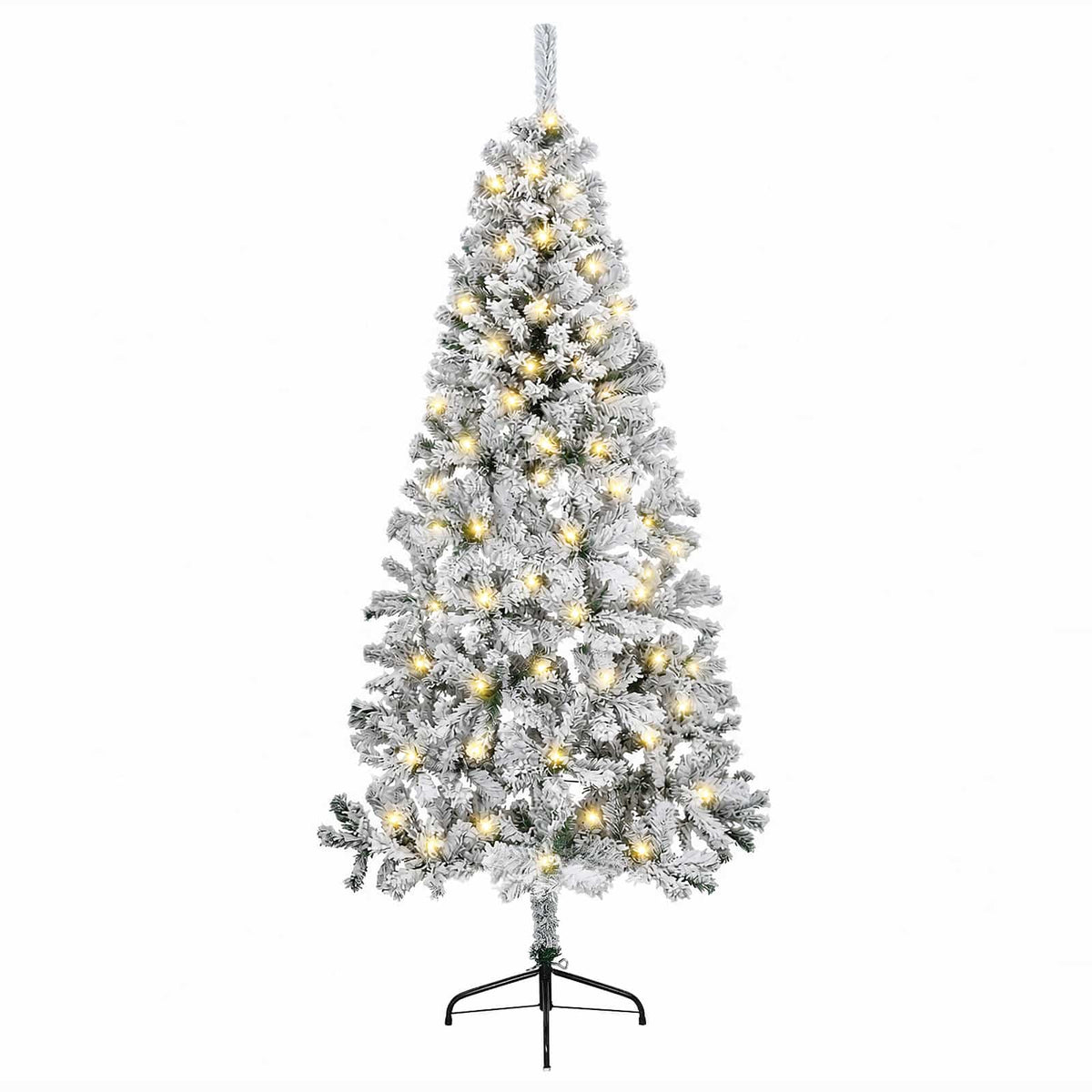 Artificial Christmas Tree with Bauble 300 LEDs 210 cm with LEDs