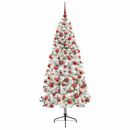 vidaXL Artificial Christmas Tree with Bauble 240 cm 300 LEDs 4
