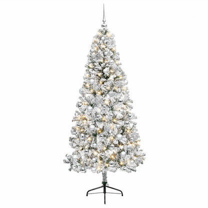 vidaXL Artificial Christmas Tree with Bauble 240 cm 300 LEDs 4