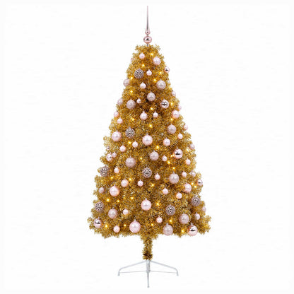 vidaXL Artificial Christmas Tree with Bauble 210 cm 300 LEDs 4