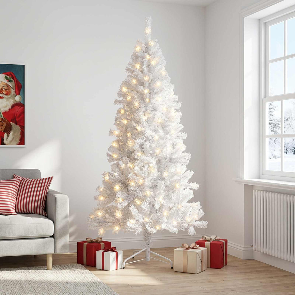 vidaXL Artificial Christmas Tree with Bauble 210 cm 300 LEDs