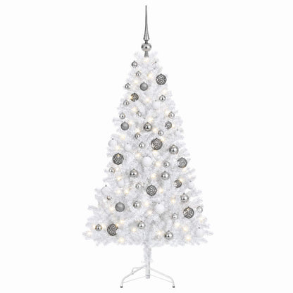 vidaXL Artificial Christmas Tree with Bauble 210 cm 300 LEDs 4