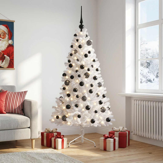 vidaXL Artificial Christmas Tree with Bauble 240 cm 300 LEDs 1
