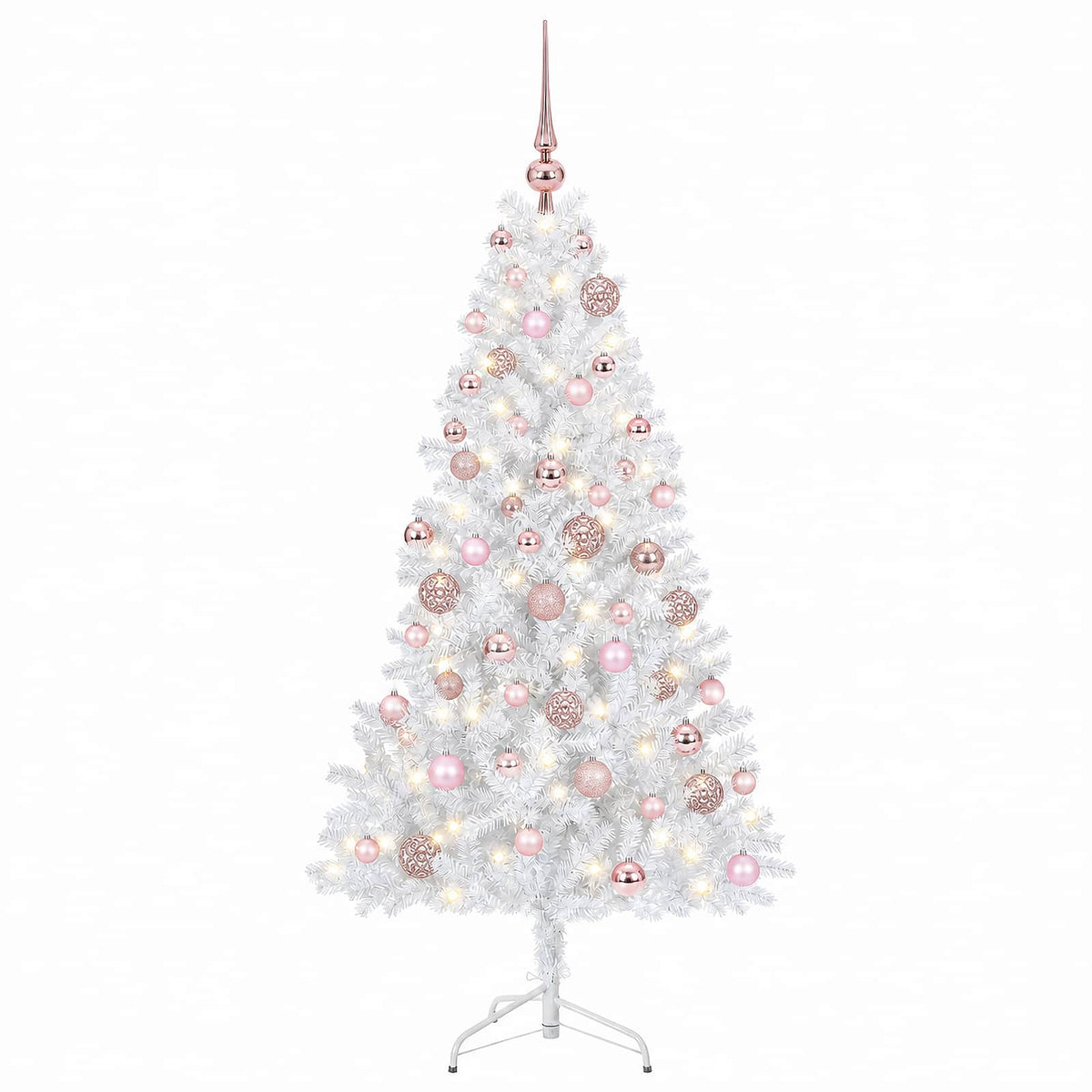 vidaXL Artificial Christmas Tree with Bauble 240 cm 300 LEDs 4