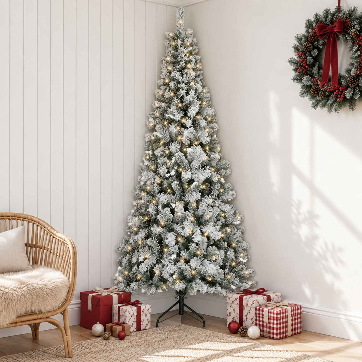 Artificial Christmas Tree with Bauble 150 LEDs 150 cm with LEDs