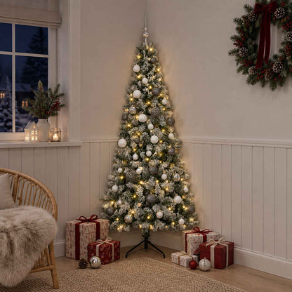 vidaXL Artificial Christmas Tree with Bauble 120 cm 150 LEDs 3