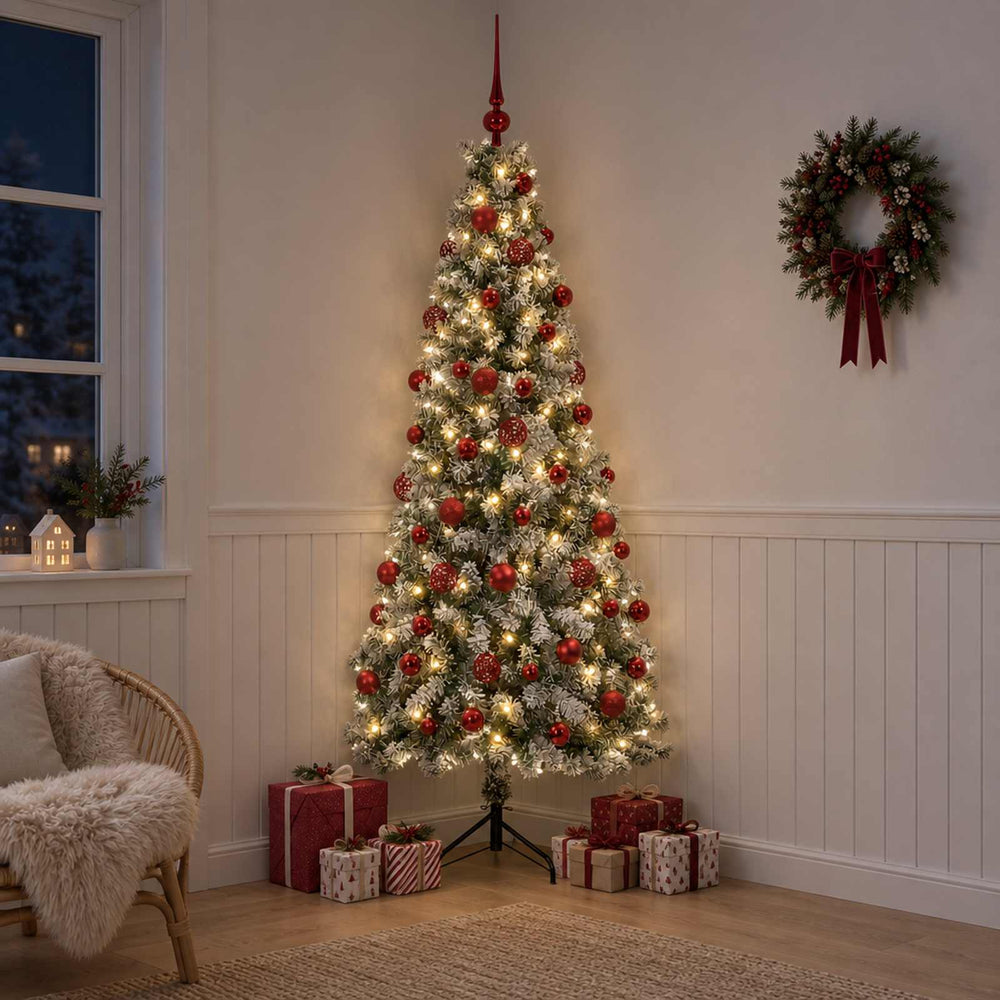 vidaXL Artificial Christmas Tree with Bauble 180 cm 300 LEDs