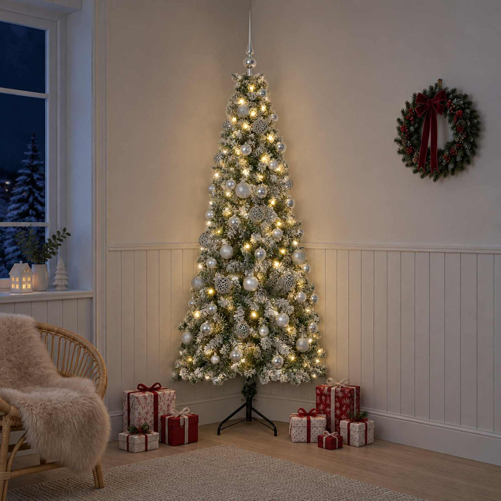 vidaXL Artificial Christmas Tree with Bauble 240 cm 300 LEDs