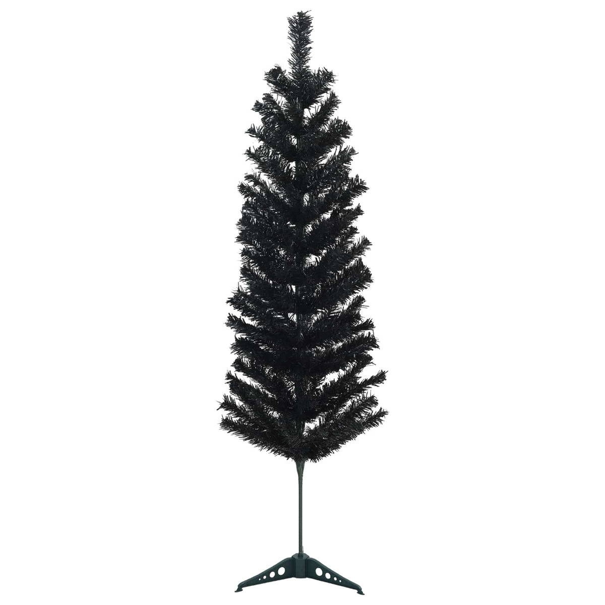 Artificial Slim Christmas Tree with Bauble 150 LEDs 150 cm with LEDs & red balls