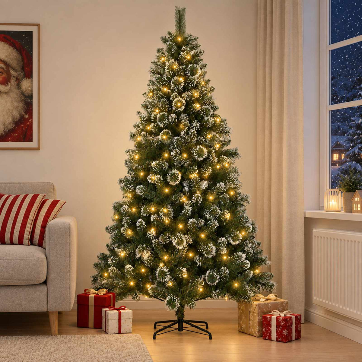 Artificial Christmas Tree Bauble LEDs