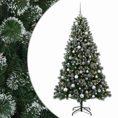 vidaXL Artificial Christmas Tree with Bauble 210 cm 300 LEDs 2