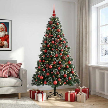 vidaXL Artificial Christmas Tree with Bauble 240 cm 300 LEDs 3