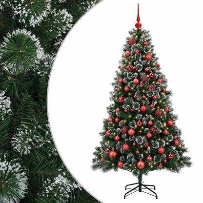 vidaXL Artificial Christmas Tree with Bauble 240 cm 300 LEDs 2