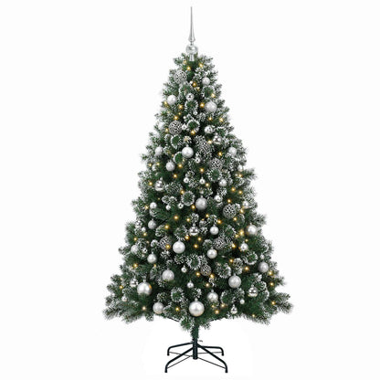 vidaXL Artificial Christmas Tree with Bauble 180 cm 300 LEDs 4