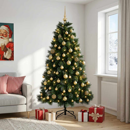 vidaXL Artificial Christmas Tree with Bauble 180 cm 300 LEDs 3