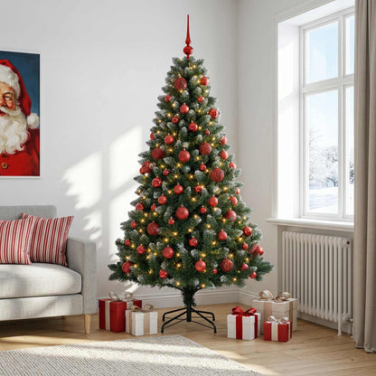 vidaXL Artificial Christmas Tree with Bauble 240 cm 300 LEDs 3
