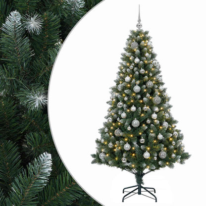 vidaXL Artificial Christmas Tree with Bauble 180 cm 300 LEDs 2