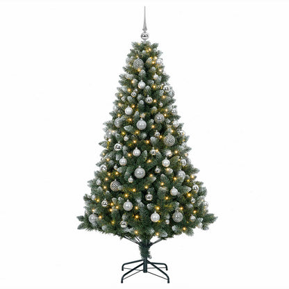vidaXL Artificial Christmas Tree with Bauble 180 cm 300 LEDs 4