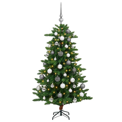 vidaXL Artificial Christmas Tree with Bauble 150 cm 150 LEDs 4
