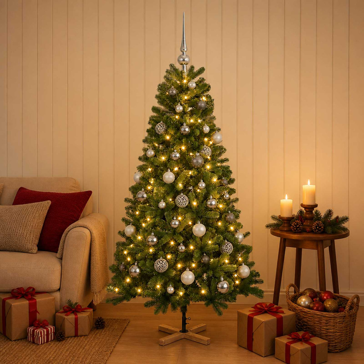 Artificial Christmas Tree Bauble LEDs