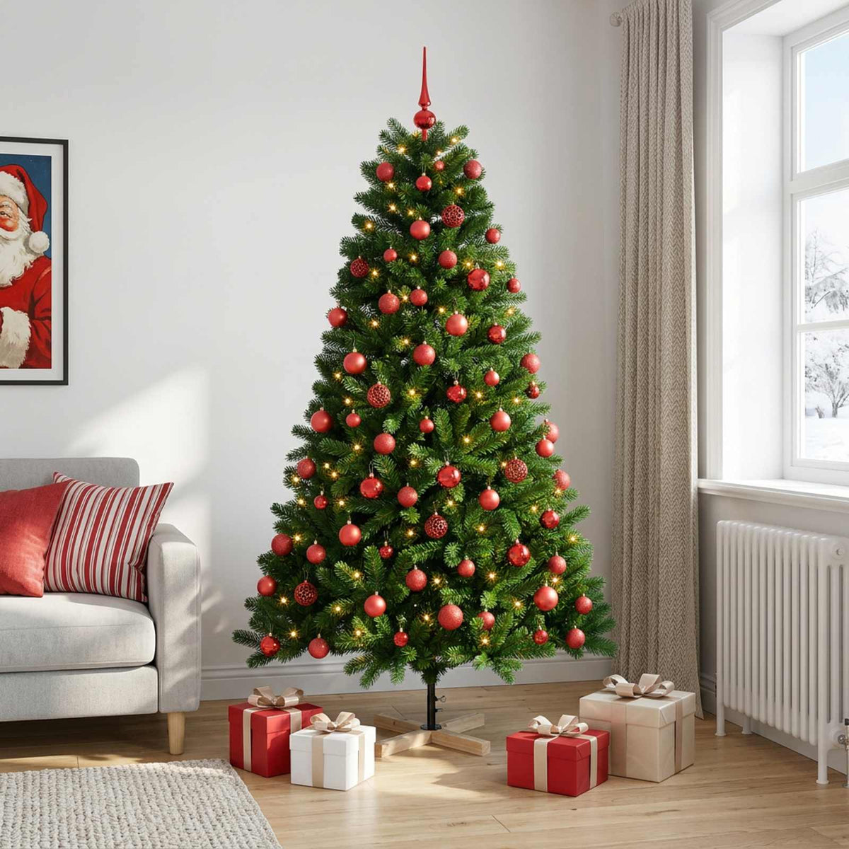 Artificial Christmas Tree Bauble LEDs