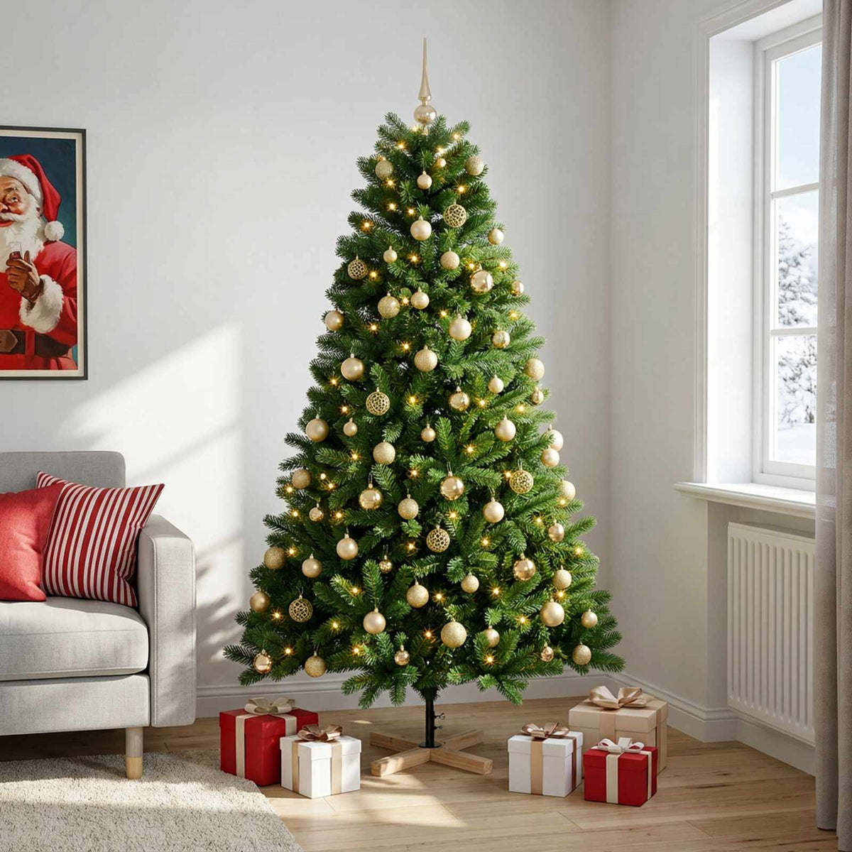 Artificial Christmas Tree Bauble LEDs